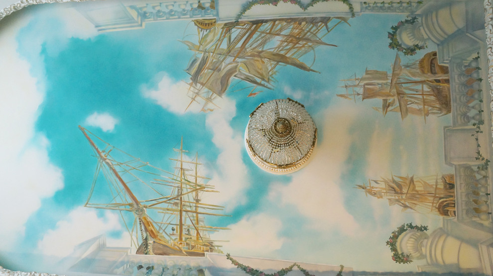 Роспись потолка в кабинете