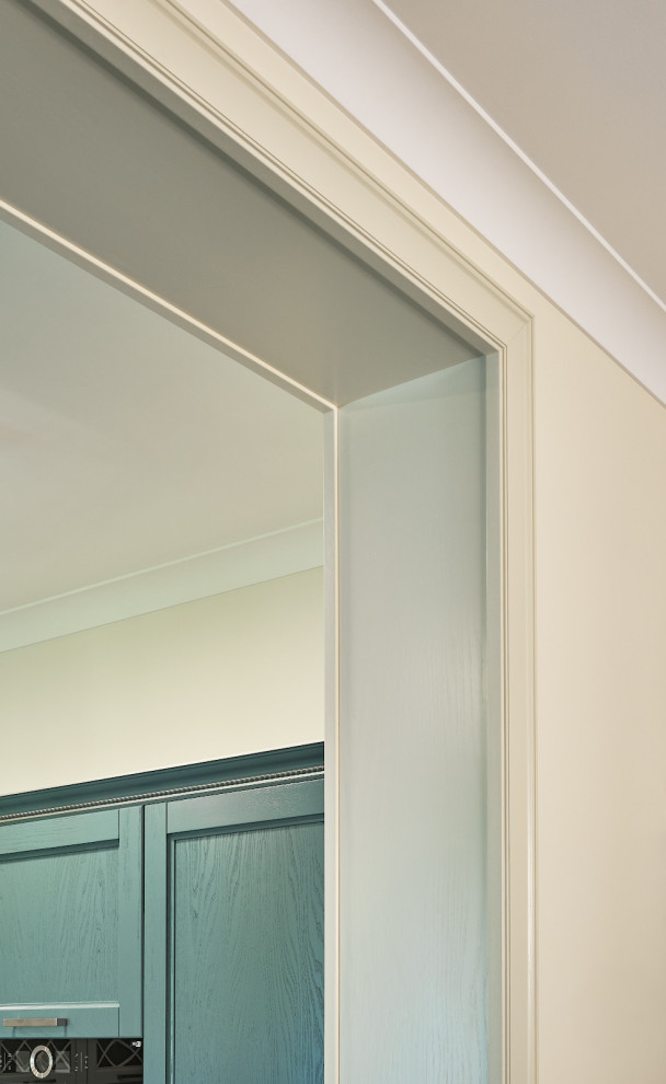 Кантри Ral 1013 в интерьере дома