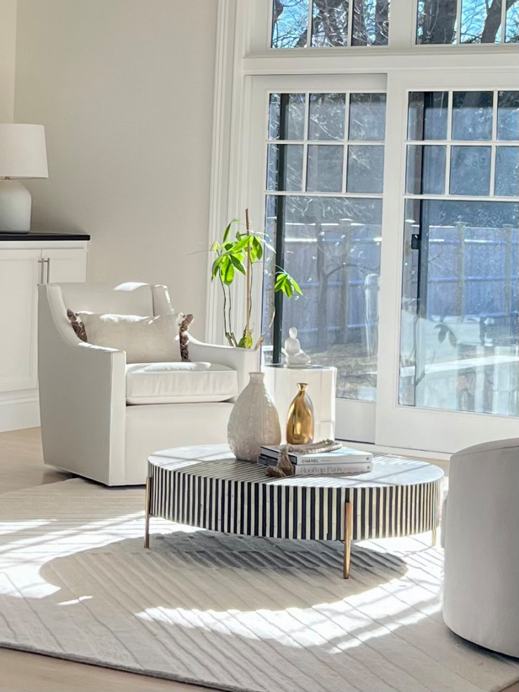 White living room