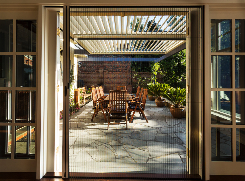 Inspiration for a large transitional patio in Melbourne.