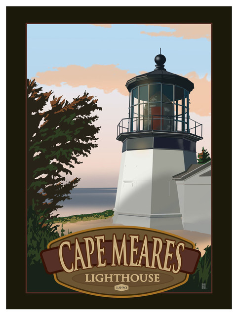 Mike Rangner Cape Meares Lighthouse Art Print, 9