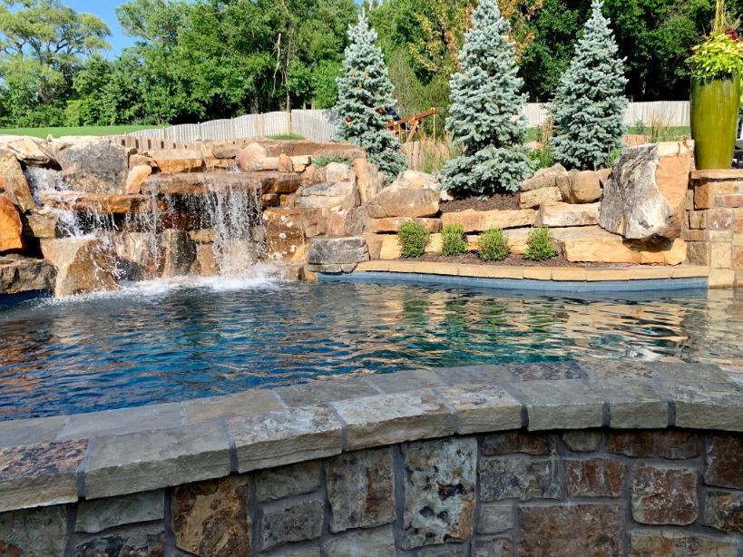 Inspiration for a country pool in Omaha.