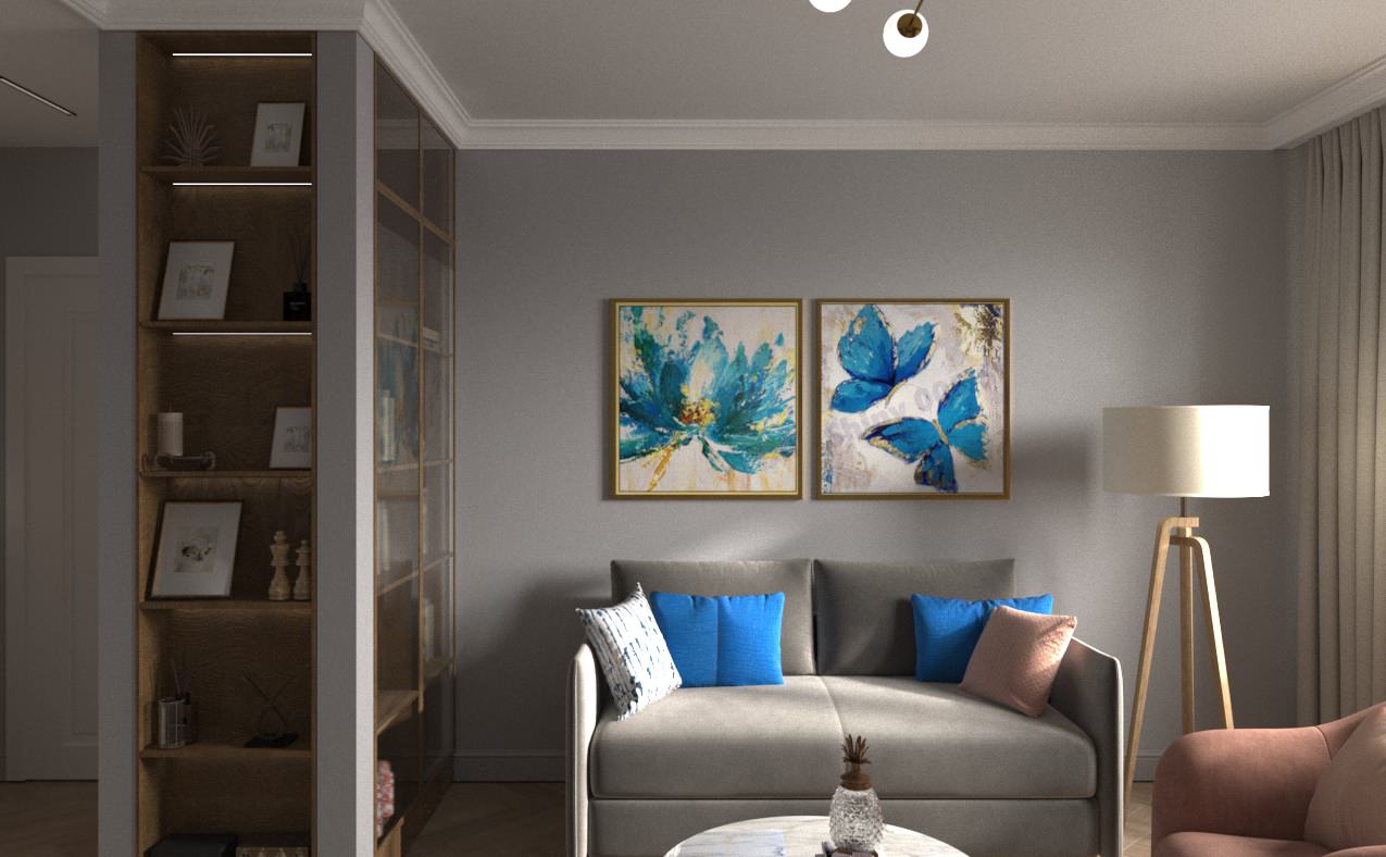 Двухкомнатная квартира, Филевский бульвар.