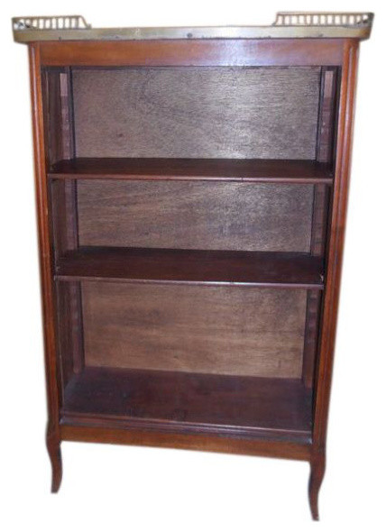 Pair of Matching Marble Topped Bookcases - $900 Est. Retail - $250 on Chairish.c