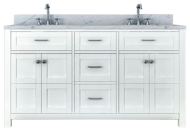 Shop Design Element London 61 Inch Double Sink Espresso Bathroom Vanity Set Overstock 8223773