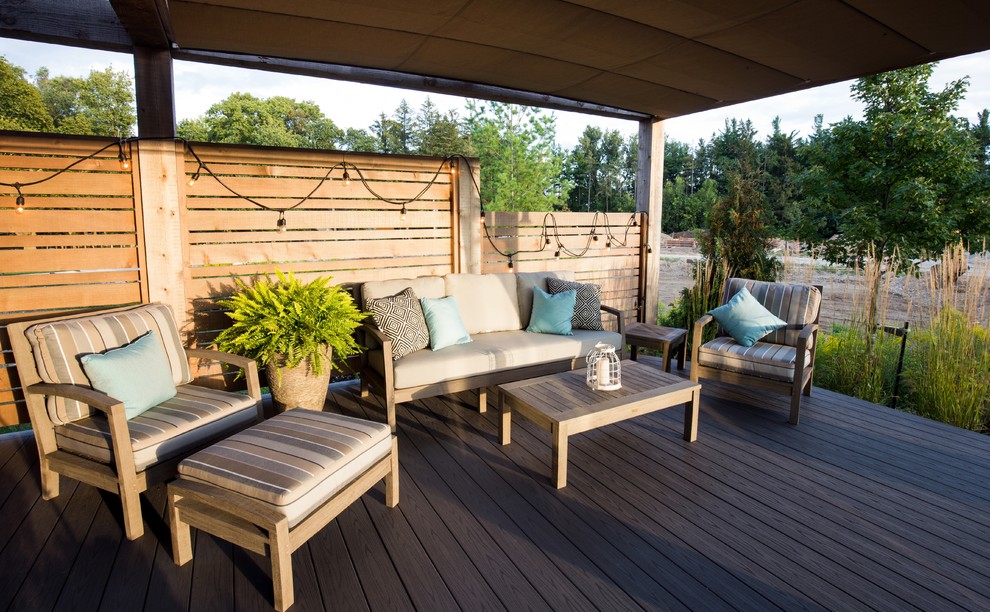 This is an example of a transitional landscaping in Toronto.