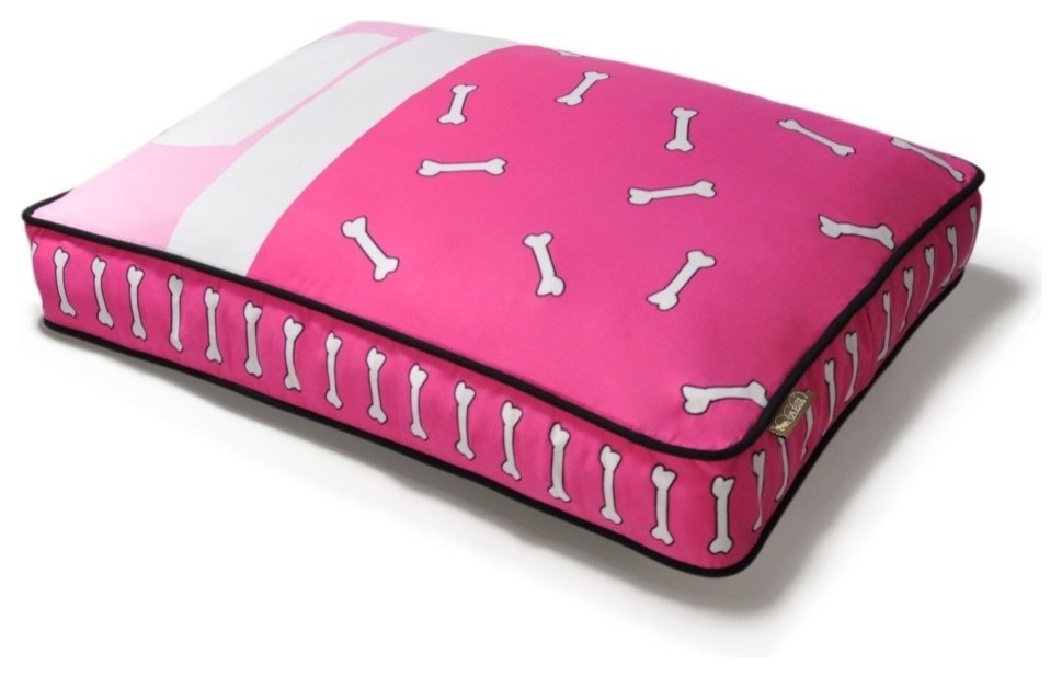 P.L.A.Y. Tuck Me In Rectangular Bed, Hot Pink/Powder Pink Medium