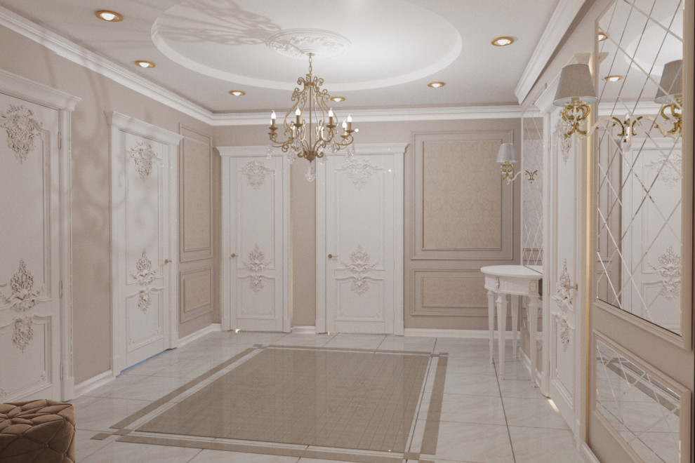 Дизайн-проект трёхкомнатной квартиры в новостройке