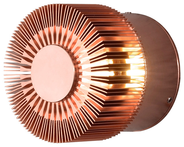 Monza Outdoor Wall Light, Copper