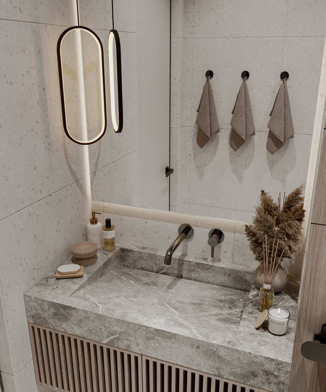 Дизайн-проект трехкомнатной квартиры в современном стиле