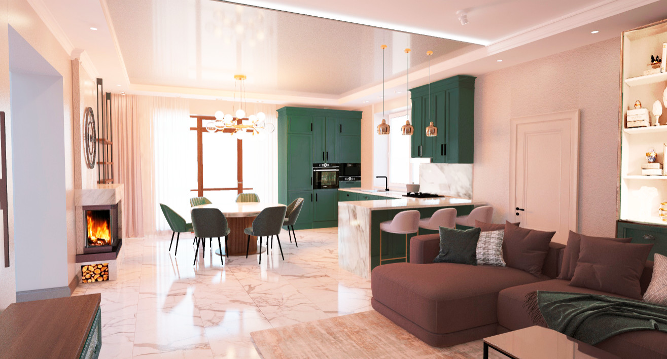 интерьеры жилого дома  Екатеринбург