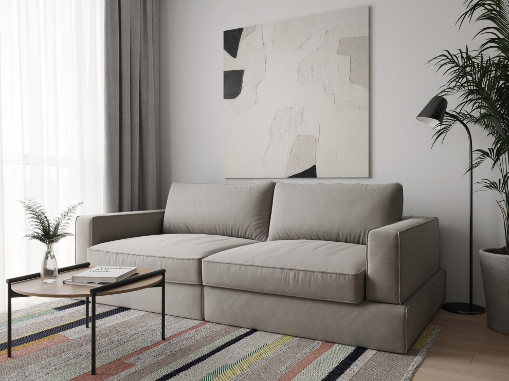 Ascetic and minimalist interior design of apartment