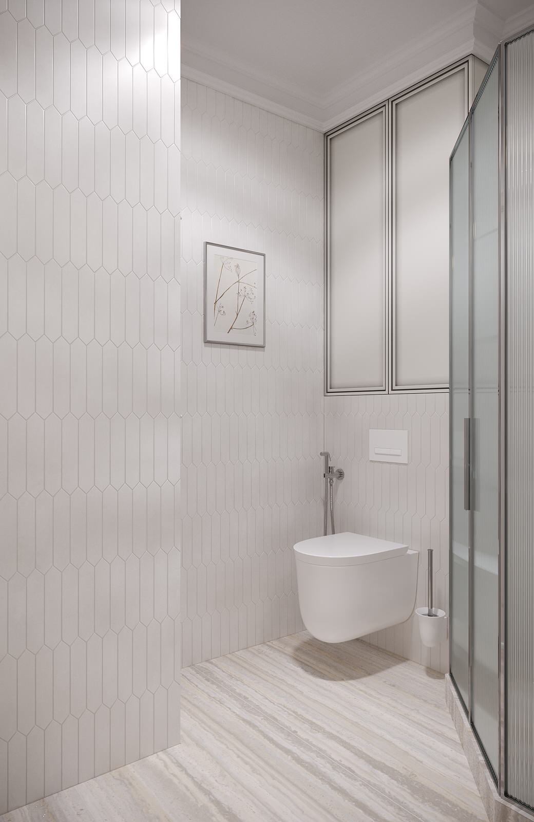 Светлая квартира с французским камином