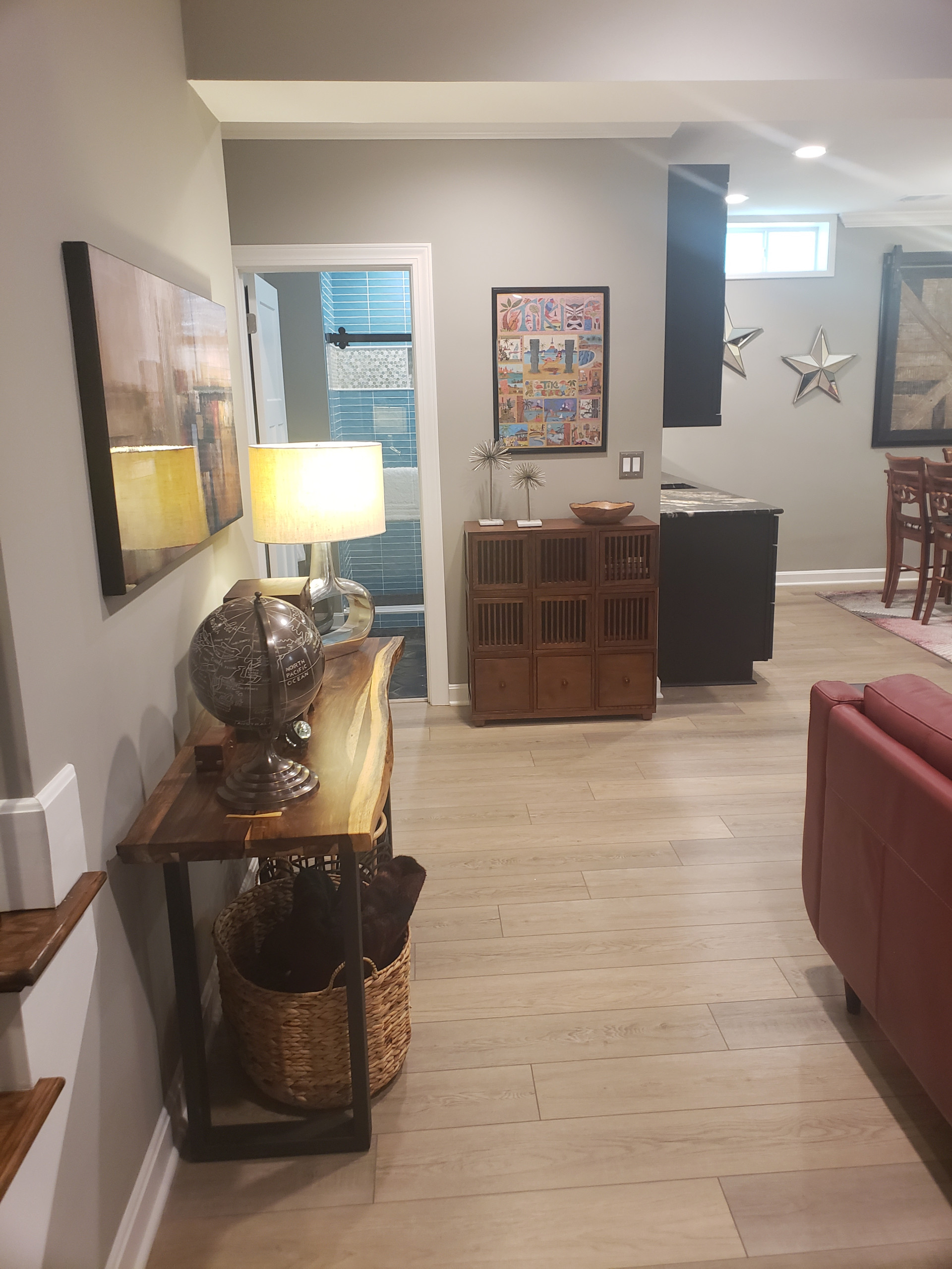 Modern Full basement remodel in Louisville KY