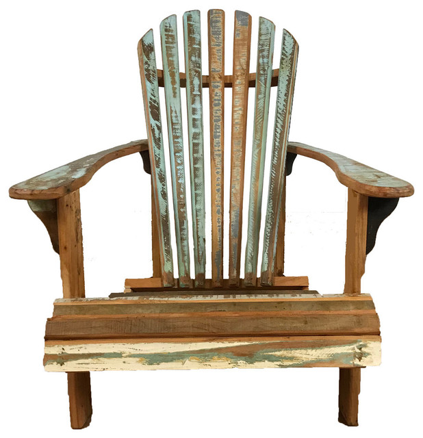 Reclaimed Peroba Wood Handmade Eco Friendly Adirondack Chair
