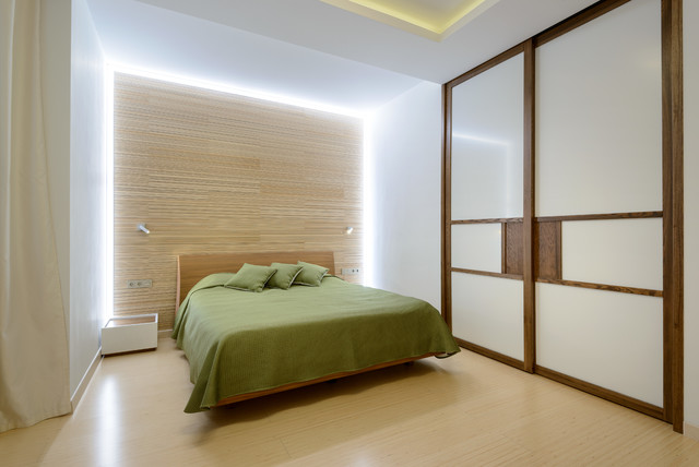 Таунхаус на ул.Бардина contemporary-bedroom