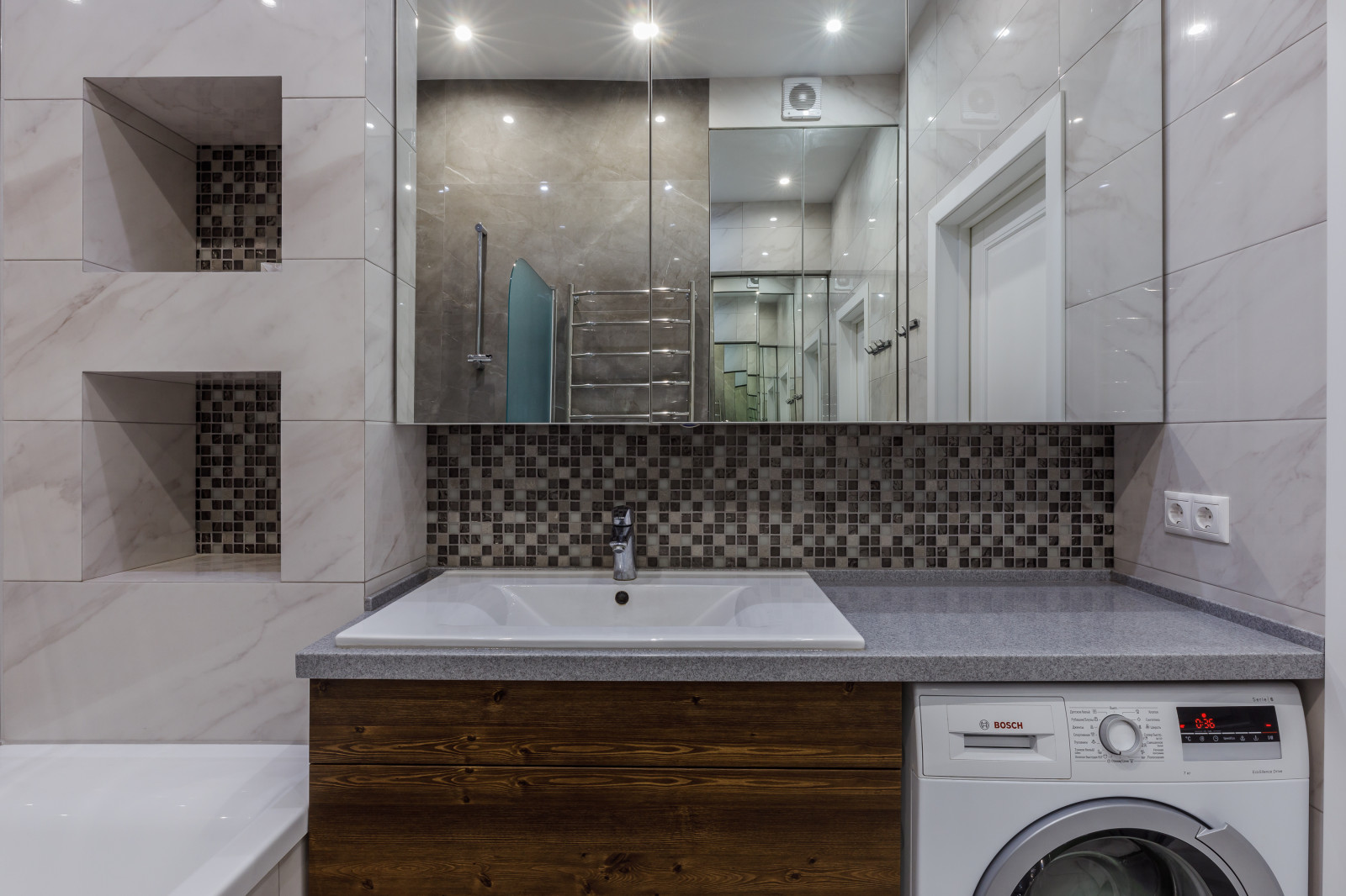 Квартира с синими акцентами