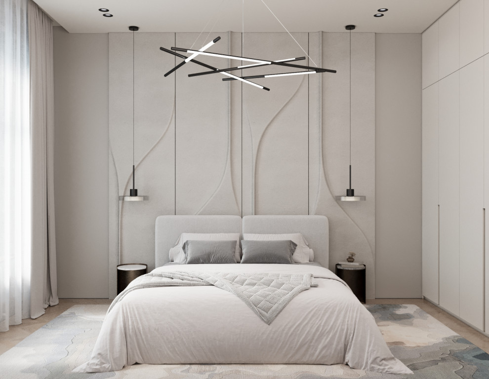 Современный минимализм спальня 2
