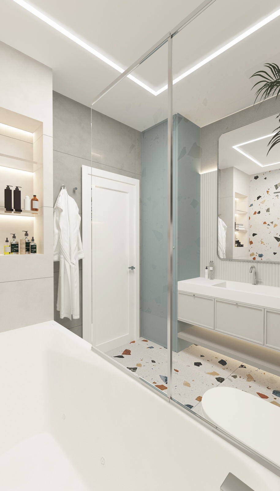 Проект трехкомнатной квартиры г. Ростов-на-Дону