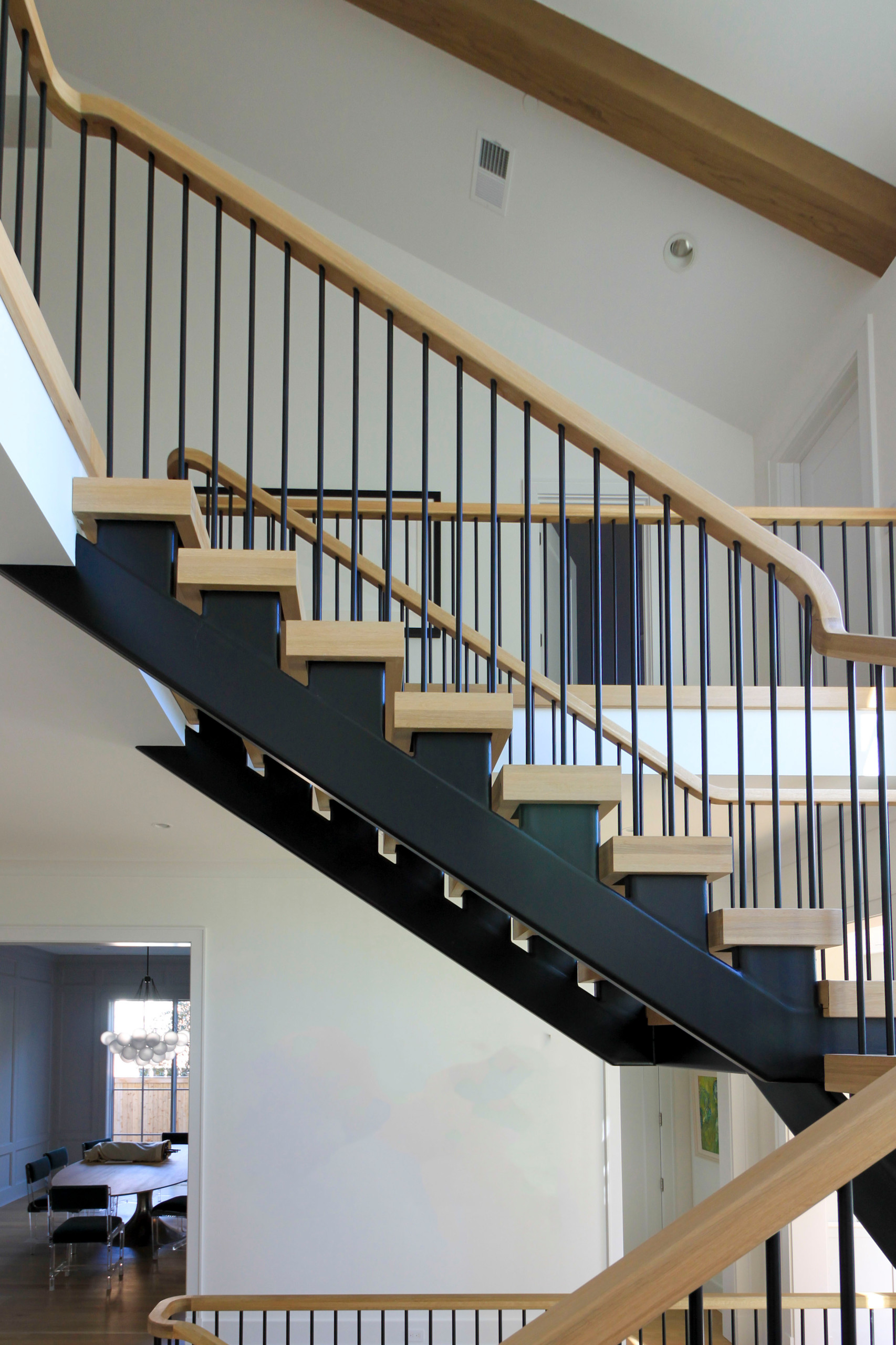 96_Dramatic cantilevered no-riser staircase, Bethesda, MD 20814
