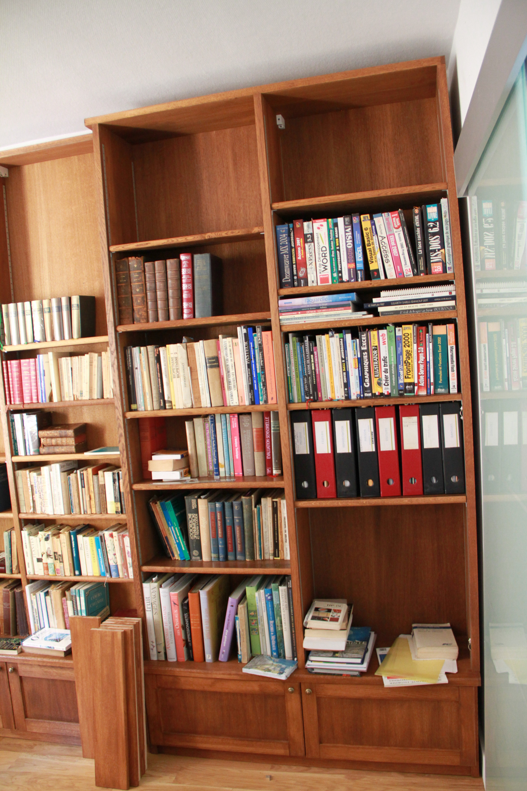 Bibliothèque en chêne massif