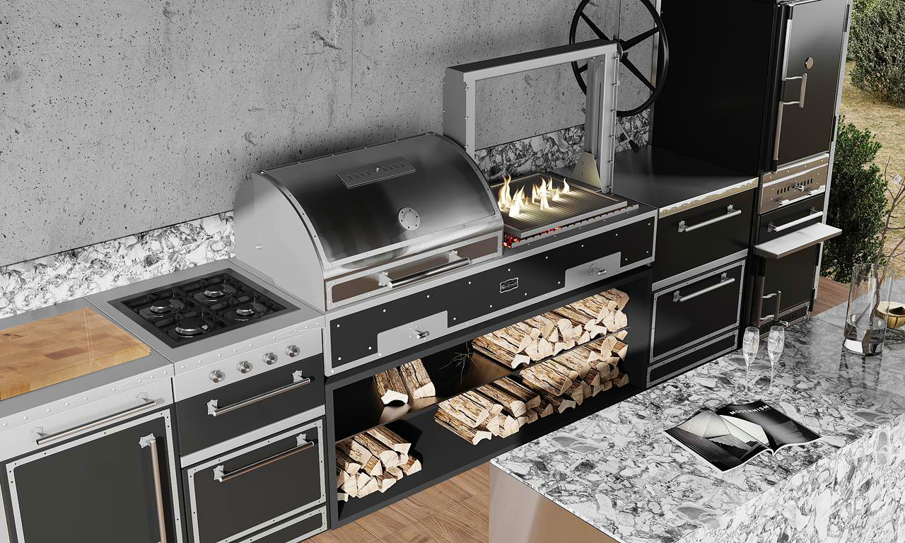 Красная Поляна. Открытая кухня в частном доме.