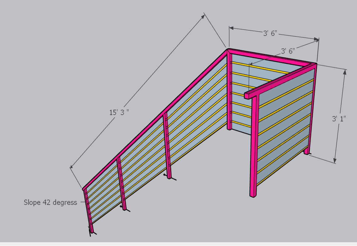 Replacing guardrail according to code