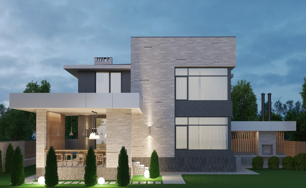 Современный дом из ригеля