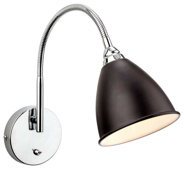 Bari Modern Wall Light, Black