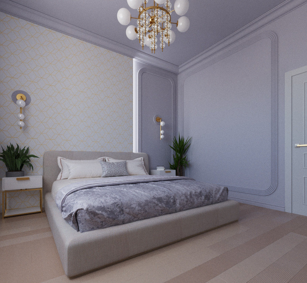 Спальня в лавандовом цвете