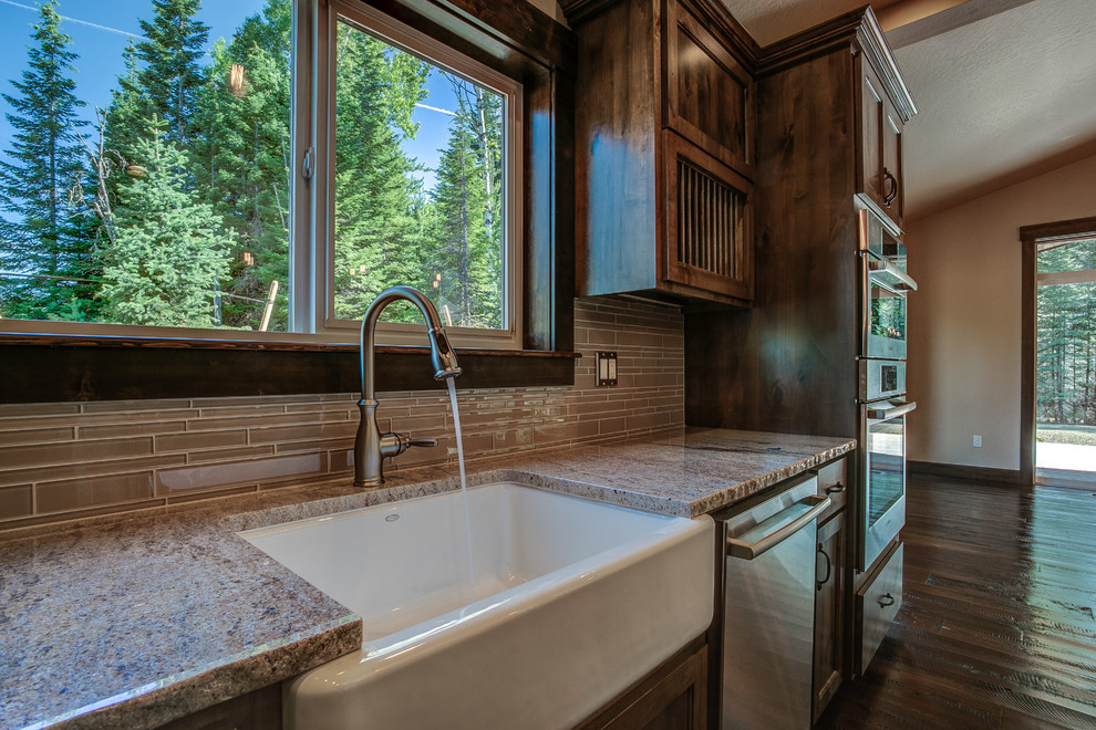 Home design - rustic home design idea in Seattle