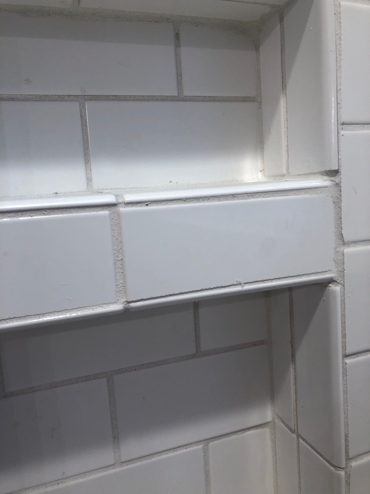 Bad tile job bathroom remodel help!