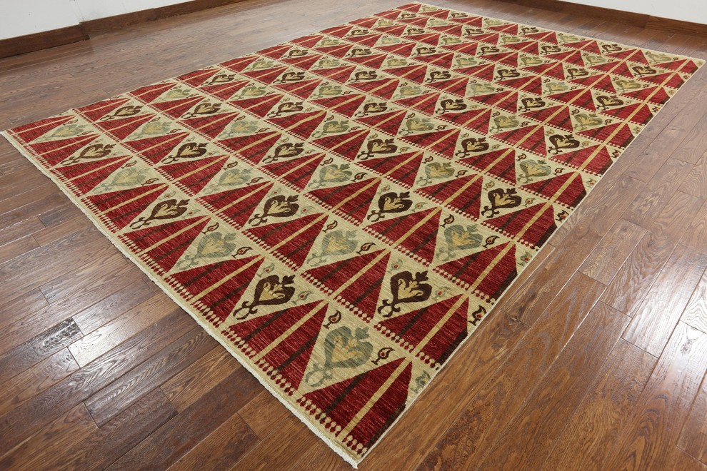 Fine Oriental Arts and Crafts Area Rug 10x14, P5161, 9'10"x14'3" Mediterranean Area Rugs