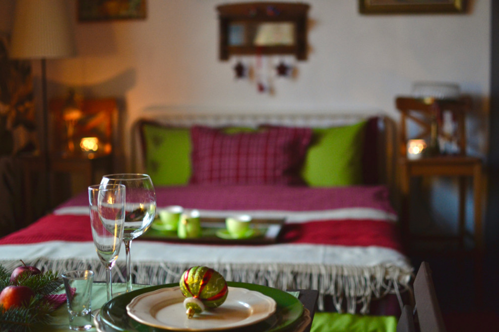 Новогоднее декорирование гостевого дама