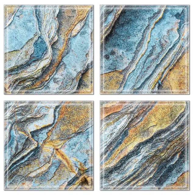 6"x6" Upscale Designs Crystal Glass Wall Tile, Set of 32, 6x6