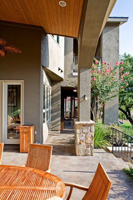 Lake Travis Waterfront 2 Remodel rustikt-veranda