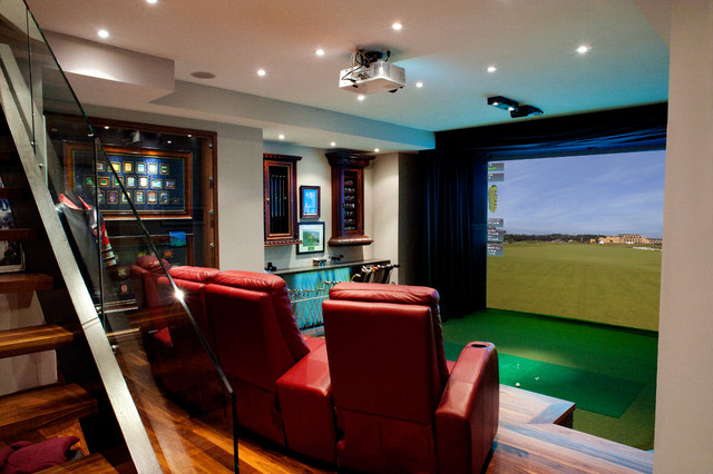 HD Golf Simulators - Traditional - Home Theater - Toronto