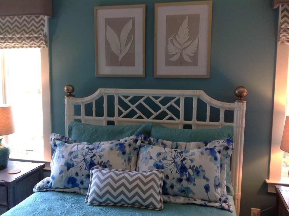 Inspiration for a beach style bedroom in Baltimore.