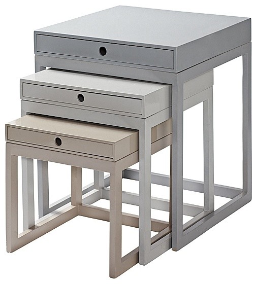 Gray Melrose Nesting Tables traditional-side-tables-and-end-tables