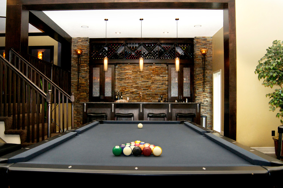 Modern Basement Finish - Modern - Basement - Kansas City ...