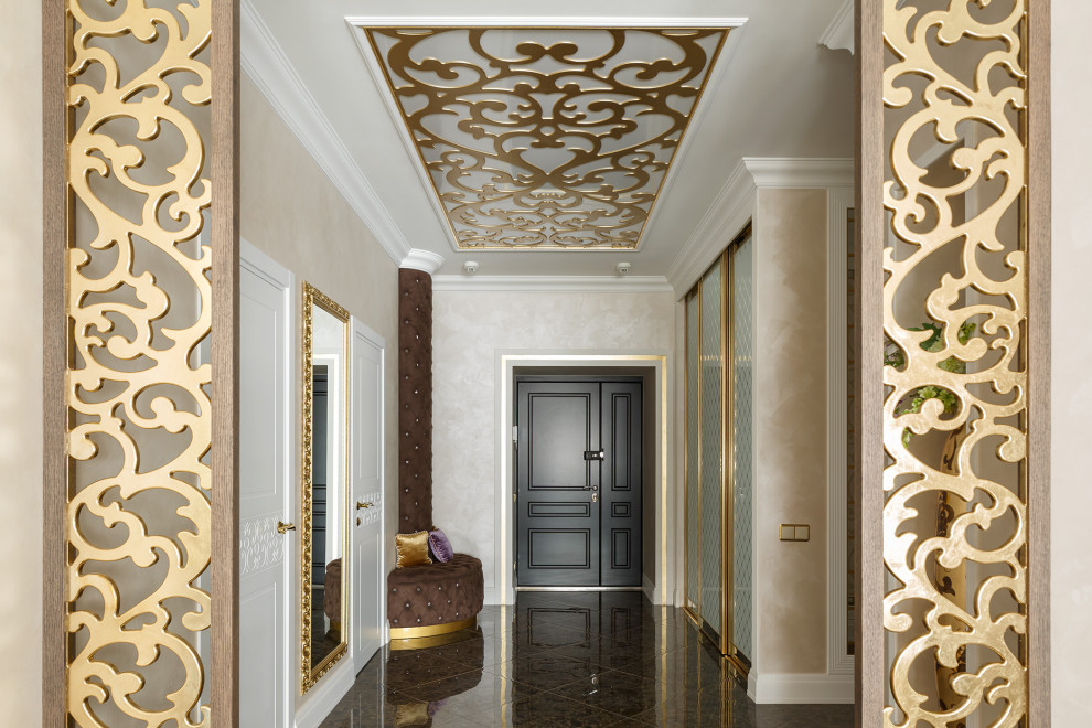 Мебель и мягкие стеновые панели для проекта дизайнера Натальи Резцовой