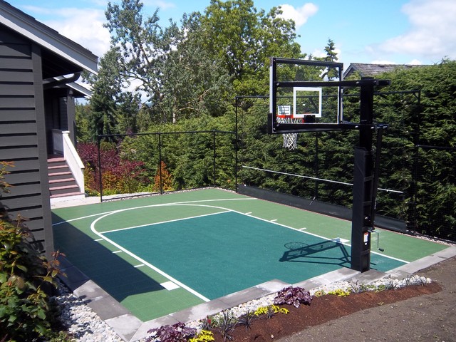 Backyard Sport Court - Traditional - Landscape - Seattle ...