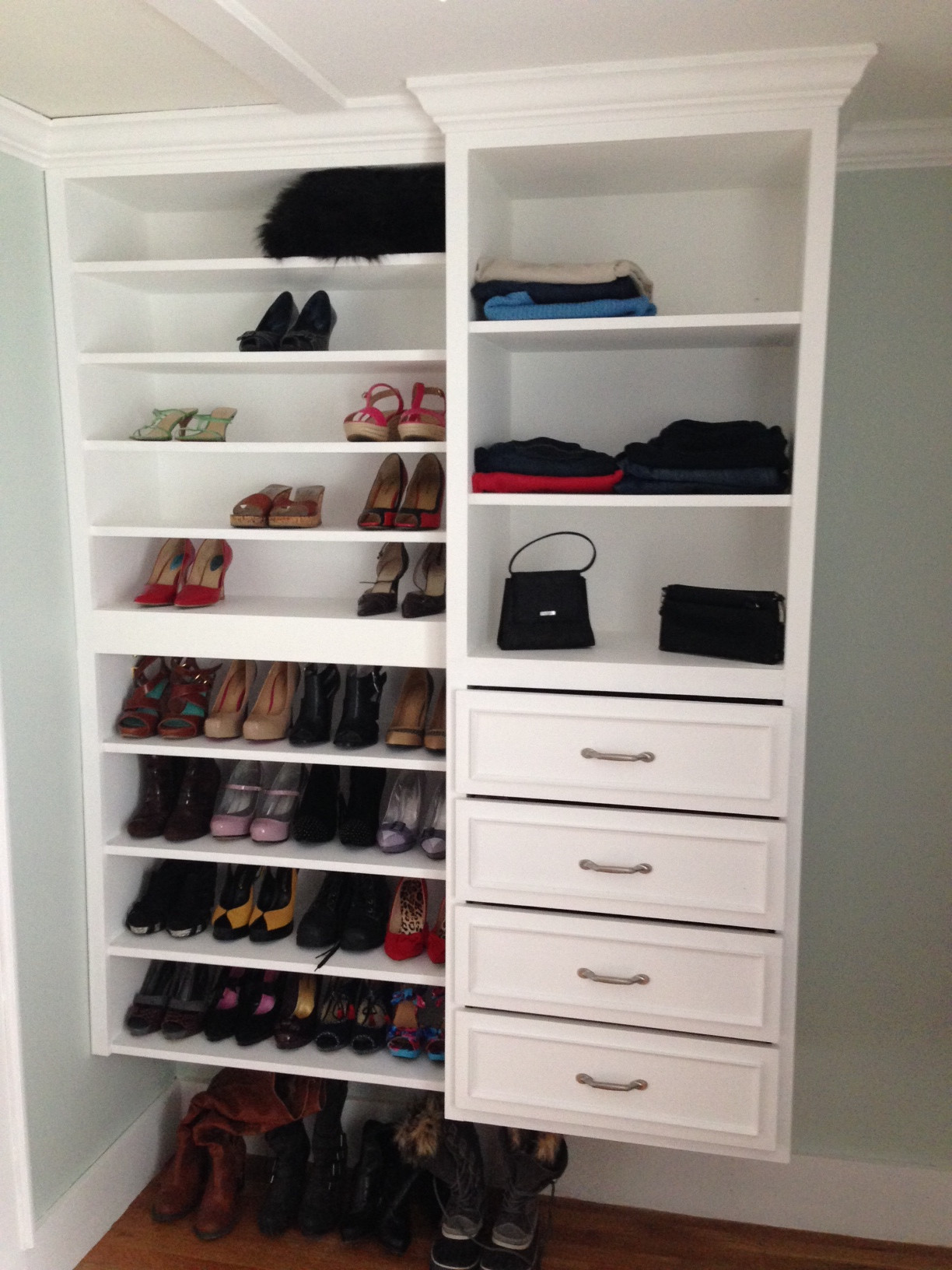 Newton, MA Custom hand built closet