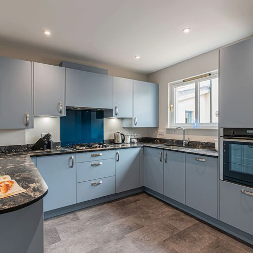 FUSION DENIM BLUE LAMINATE traditional-kitchen