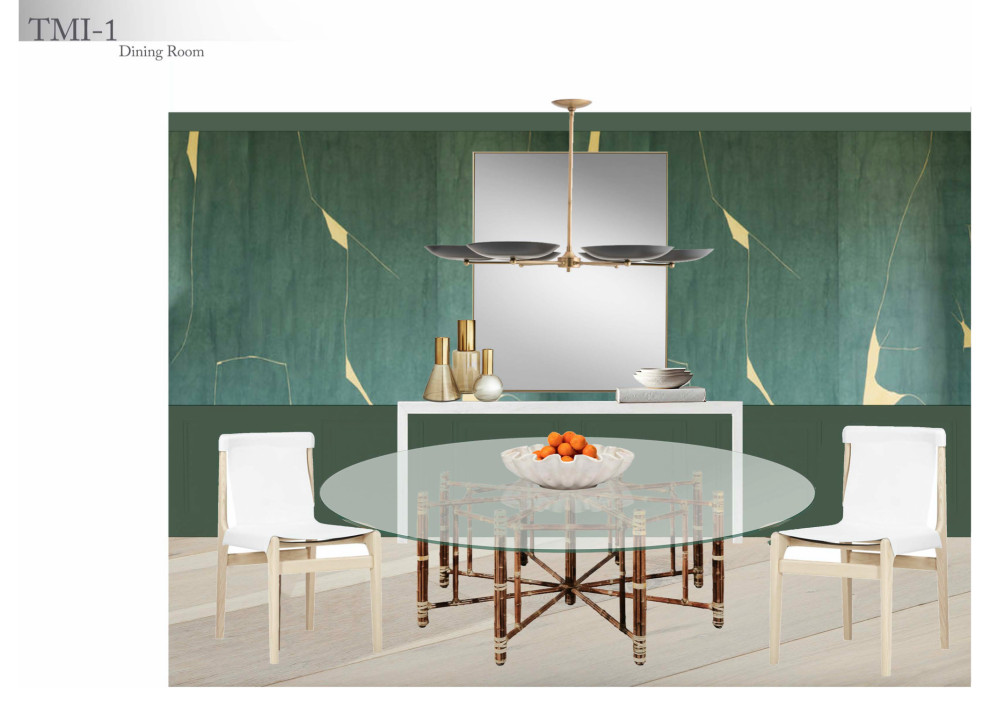 Dining room - transitional dining room idea