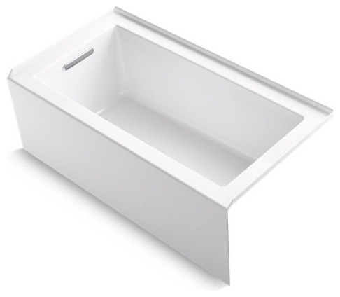 Kohler Underscore 60" X 32" Alcove Bath w/ Left-Hand Drain, White