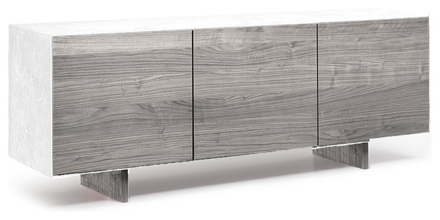 Thin Sideboard White Gray Transitional Buffets And Sideboards By Bellini Modern Living Houzz