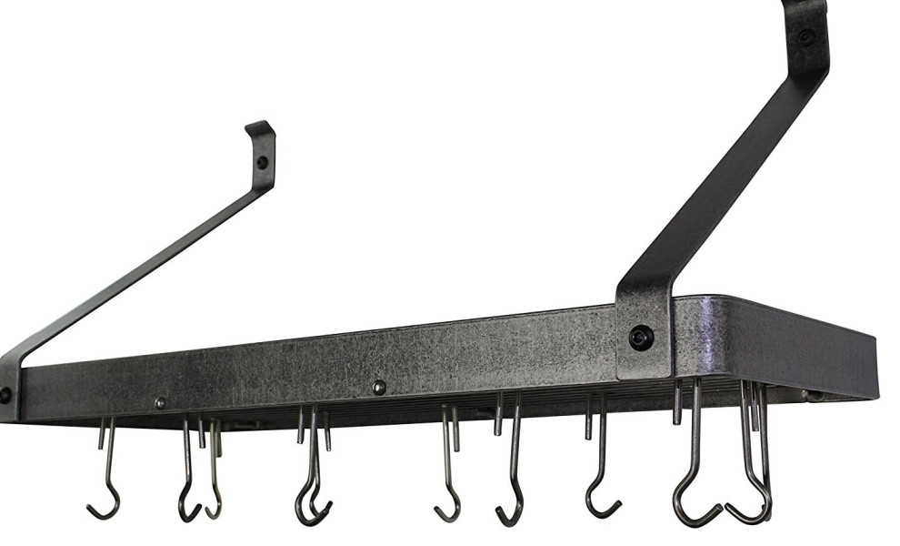 Enclume Handcrafted 30" Gourmet Deep Bookshelf Wall Rack, Hammered