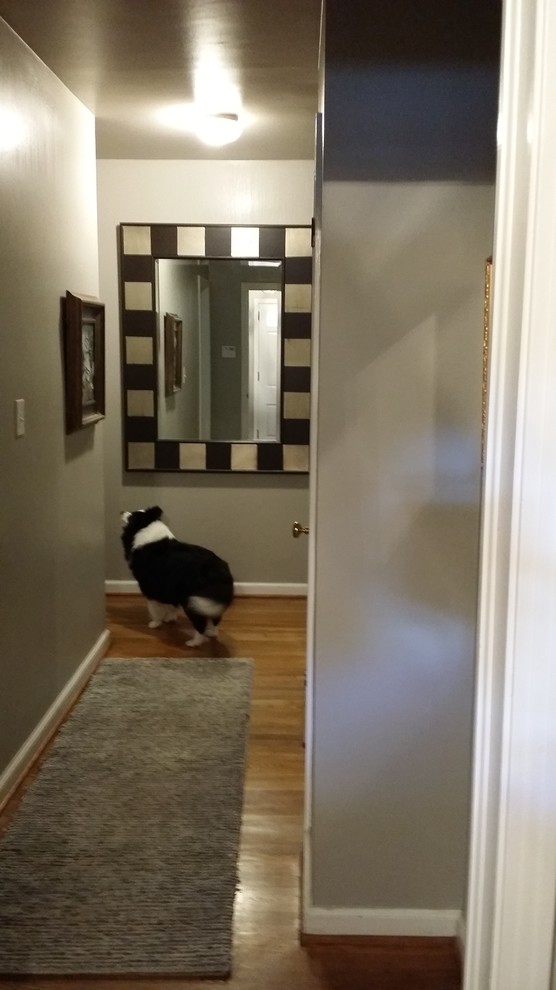 Example of a transitional hallway design in Atlanta