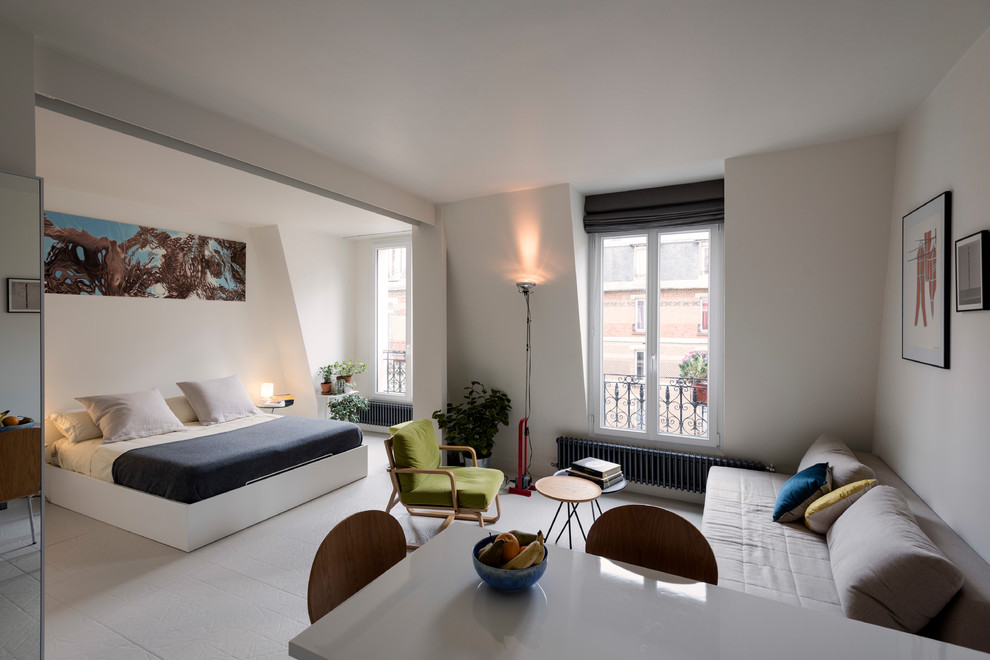 Aménagement d'un salon contemporain.